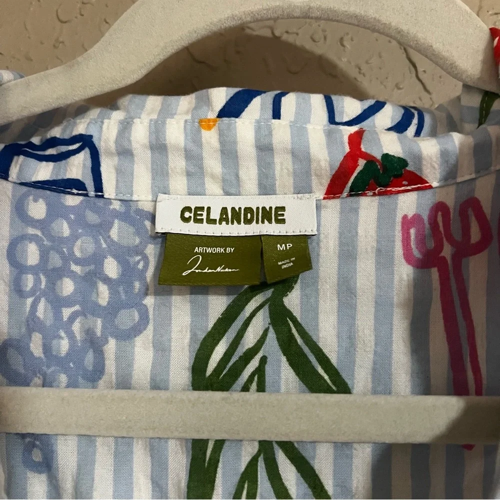 Anthropologie The Carolita Printed Tiered Shirt Dress: Jordan Nickson Edition - Picture 6 of 6